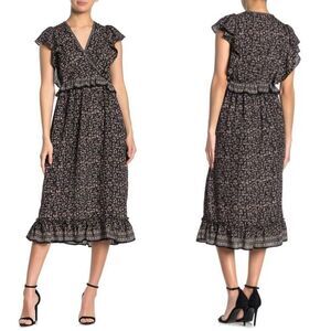 MAX STUDIO Ruffled Surplice Dress 